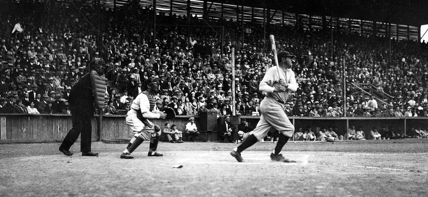 Babe Ruth hits his 30th home run of the season, breaking his own single-season record