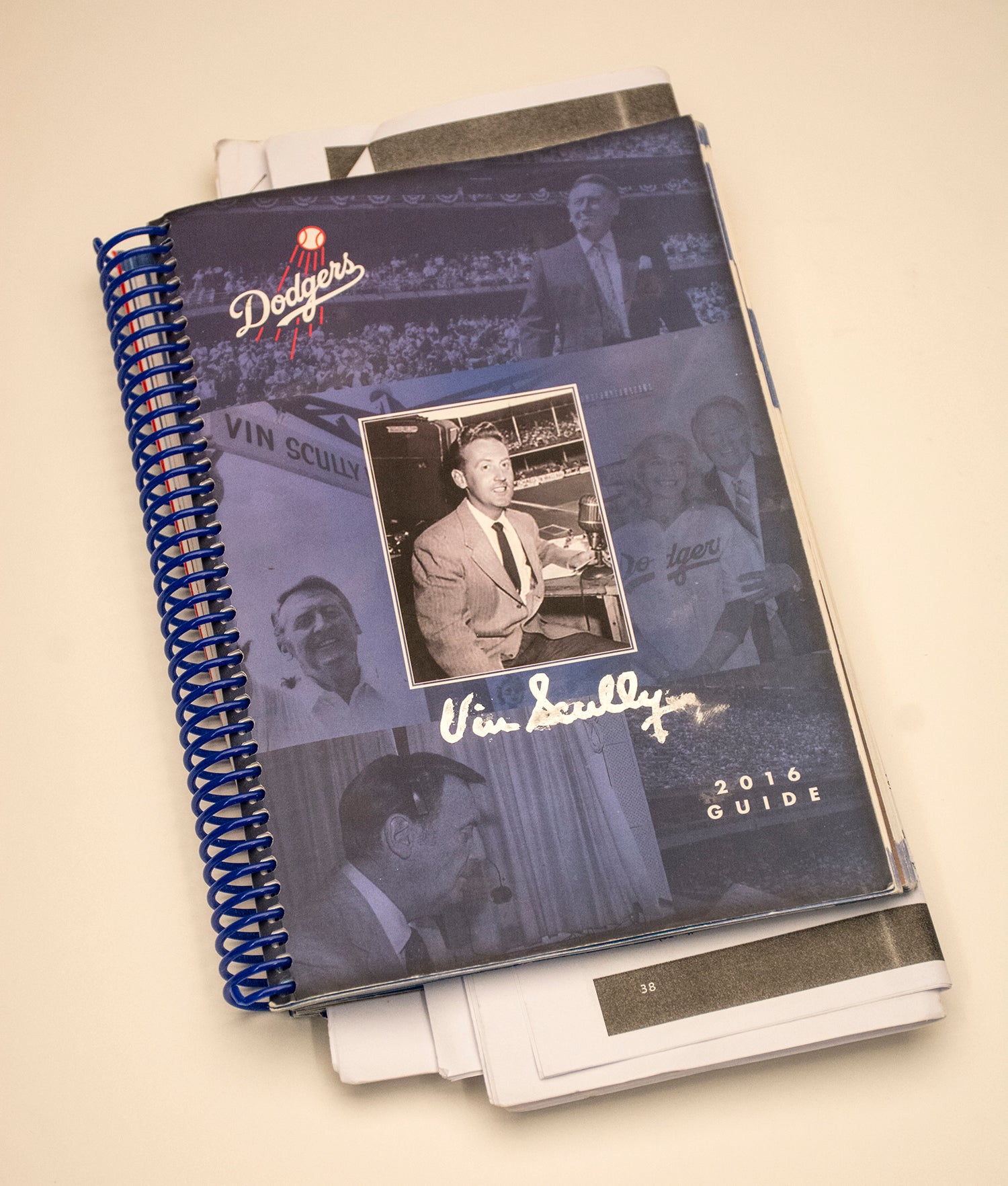 Vin Scully’s 2016 Dodgers Media Guide puts a 67-year long career into perspective 