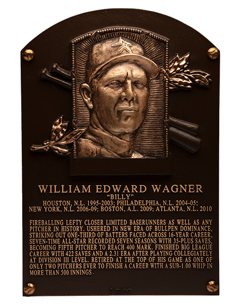 Billy Wagner Hall of Fame plaque