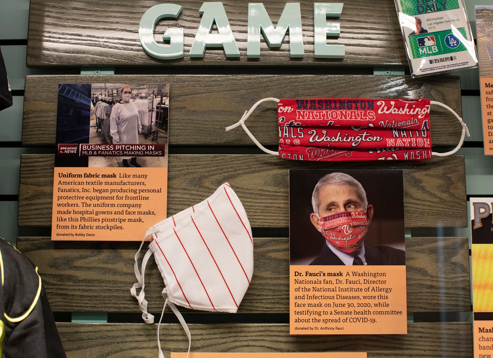 Artifacts tell the story of baseball in a pandemic