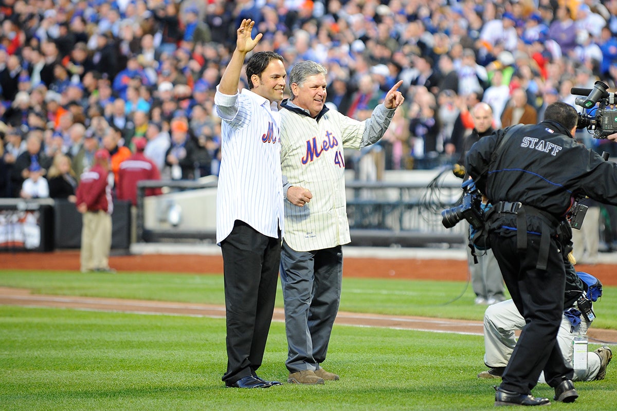 Mike Piazza and Tom Seaver at Opening Day 2009