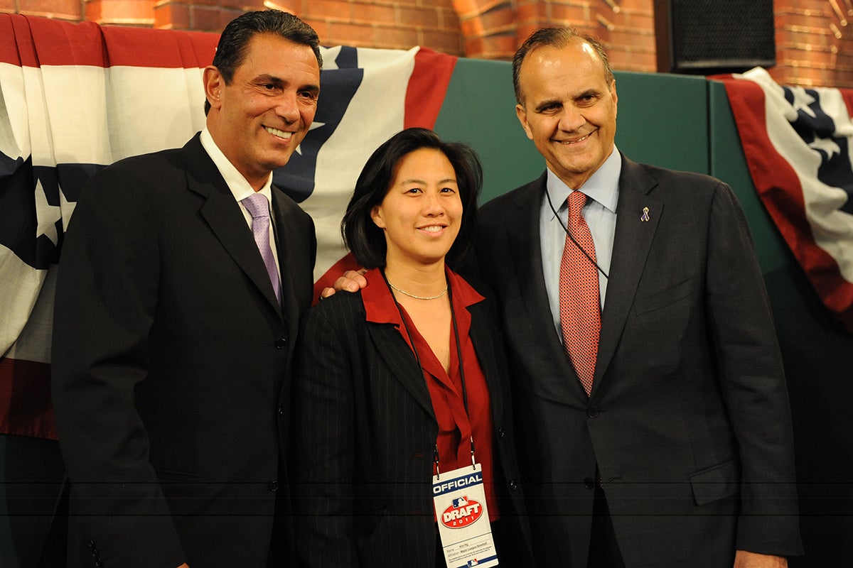 Lee Mazzilli, Kim Ng and Joe Torre