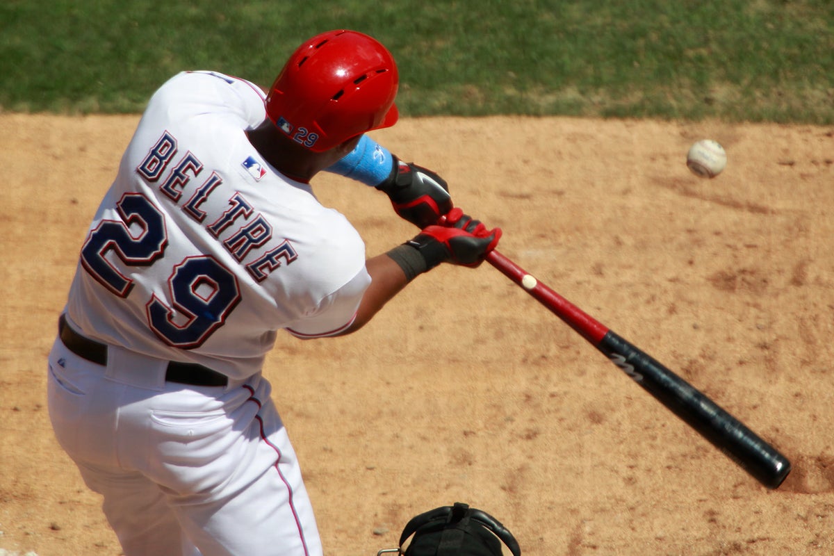 Adrian Beltré bats for Rangers