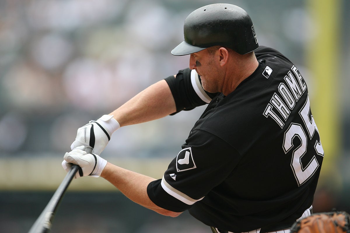 Jim Thome bats for Chicago