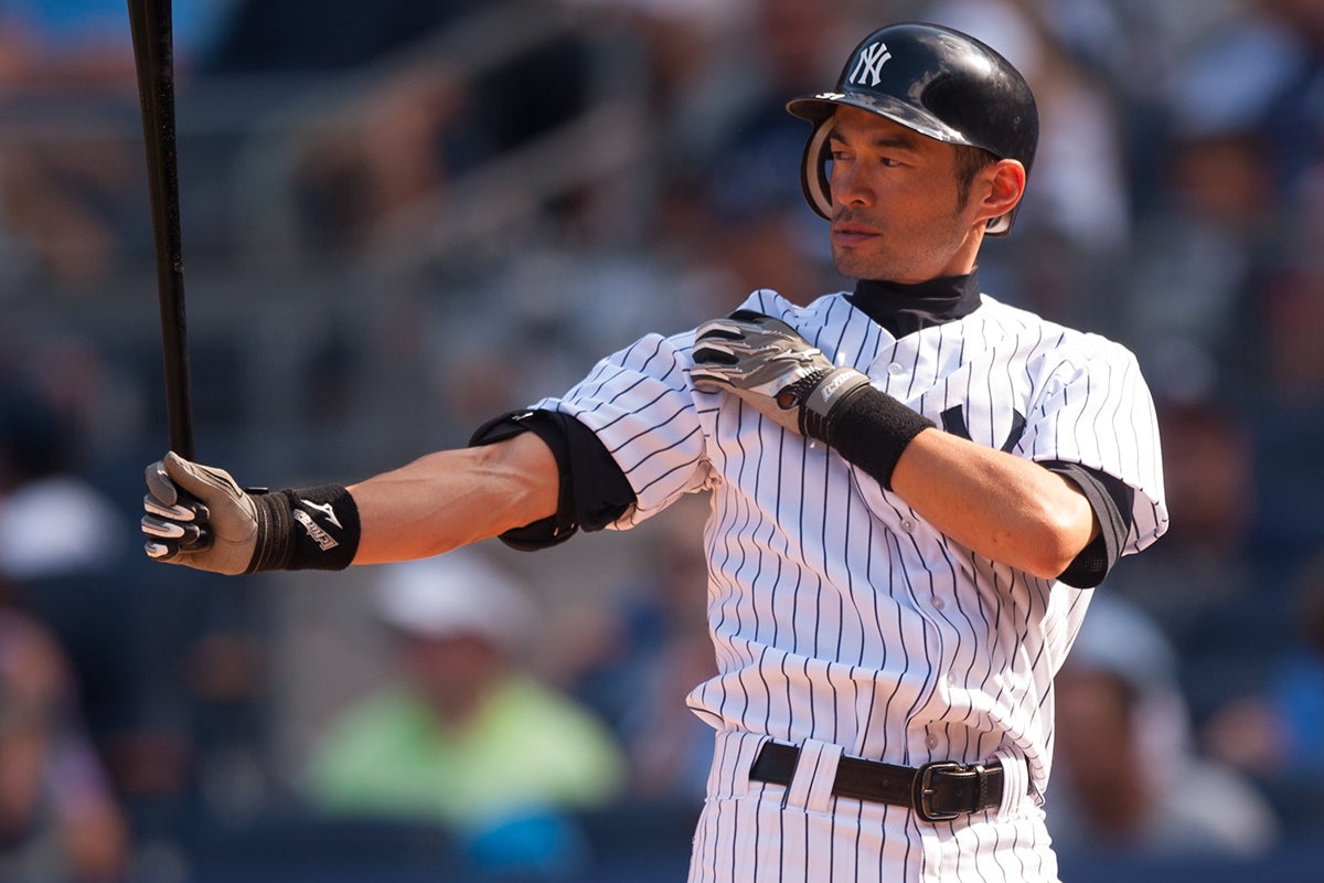 Ichiro Suzuki bats for Yankees