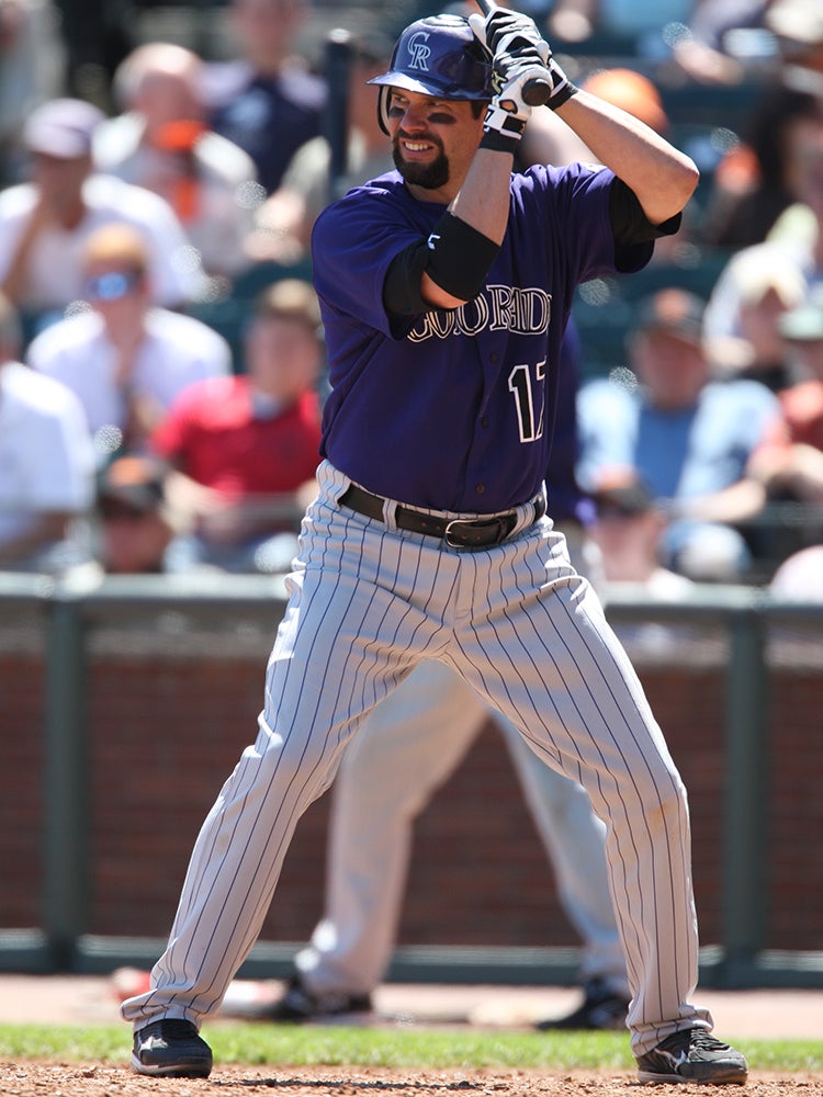 Todd Helton bats for Rockies