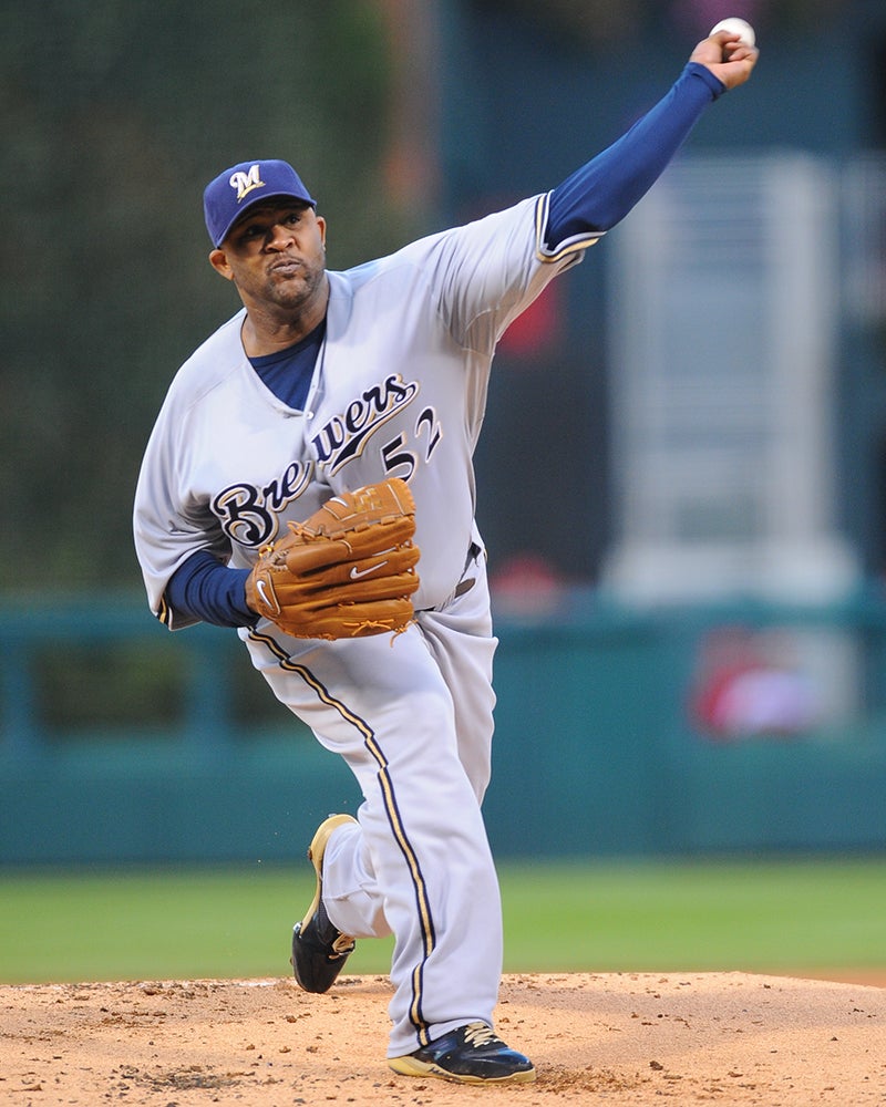 CC Sabathia pitches for Milwaukee