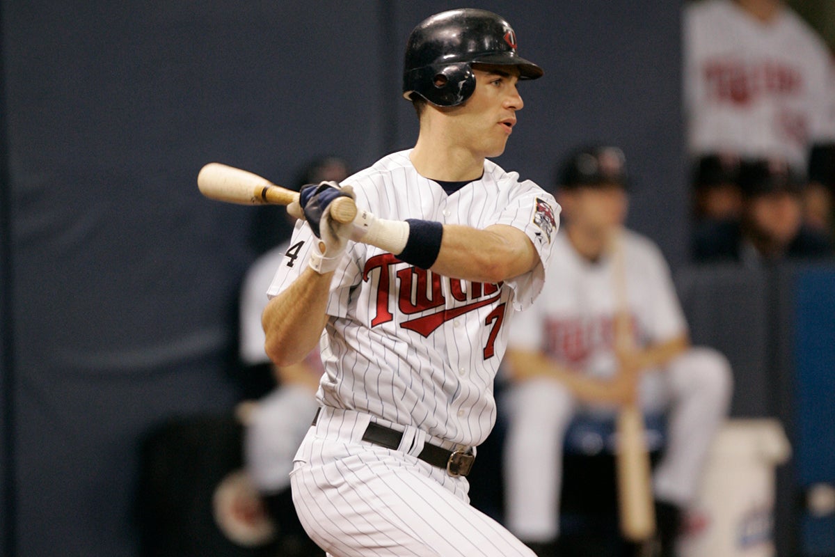 Joe Mauer bats for Twins