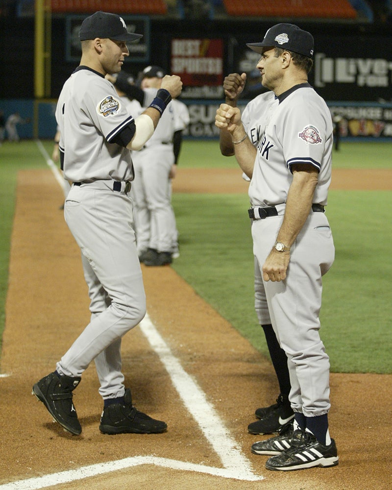 Derek Jeter and Joe Torre