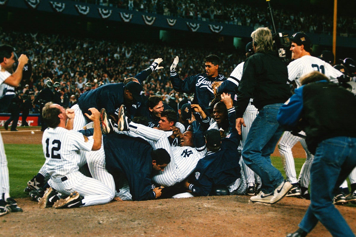 Yankees celebrate 1996 World Series victory