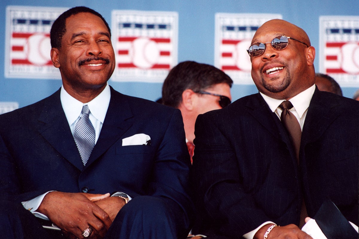 Dave Winfield and Kirby Puckett at 2001 Induction Ceremony