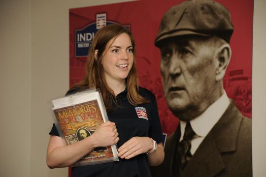 Claire Berge was the 2013 education intern in the Frank and Peggy Steele Internship Program at the National Baseball Hall of Fame and Museum. (Milo Stewart Jr./National Baseball Hall of Fame)
