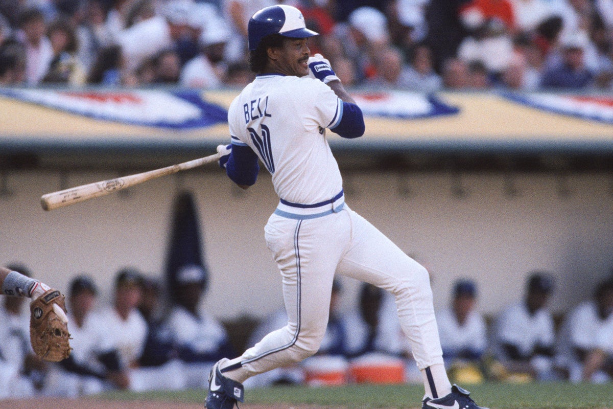 George Bell bats in 1987 All-Star Game