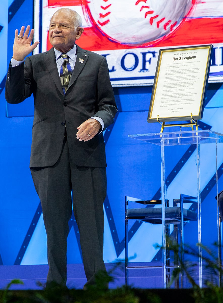 Joe Castiglione with Frick Award