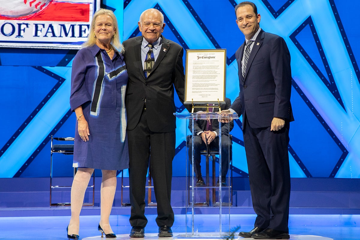 Jane Forbes Clark, Joe Castiglione and Josh Rawitch