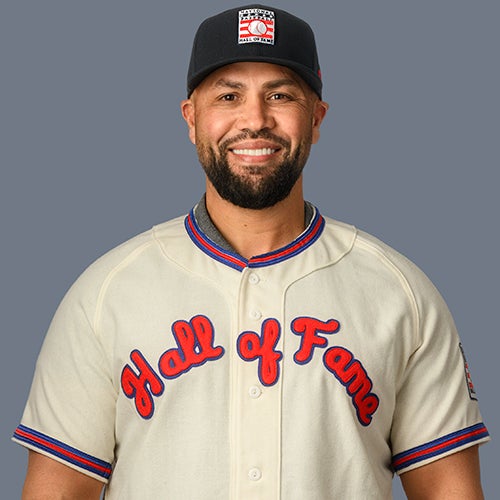 Carlos Beltrán in Hall of Fame uniform