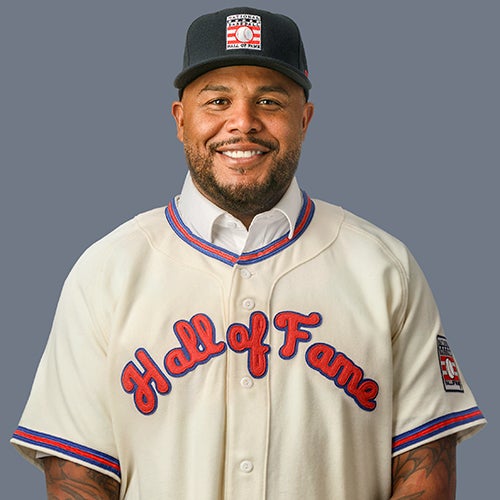 Andruw Jones in Hall of Fame uniform