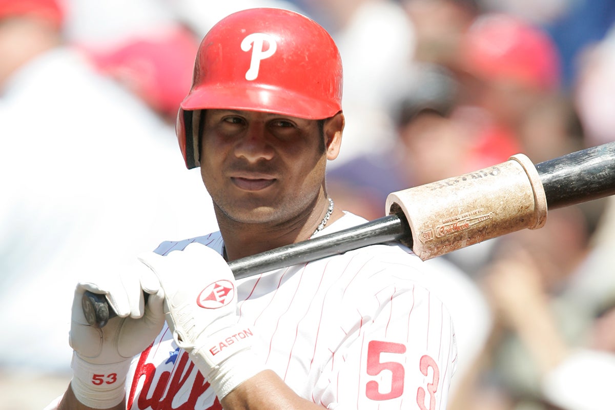 Bobby Abreu in Phillies uniform