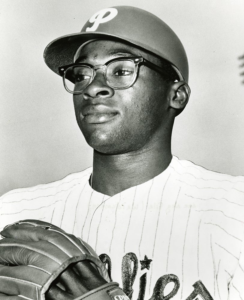 Portrait of Dick Allen in Phillies uniform