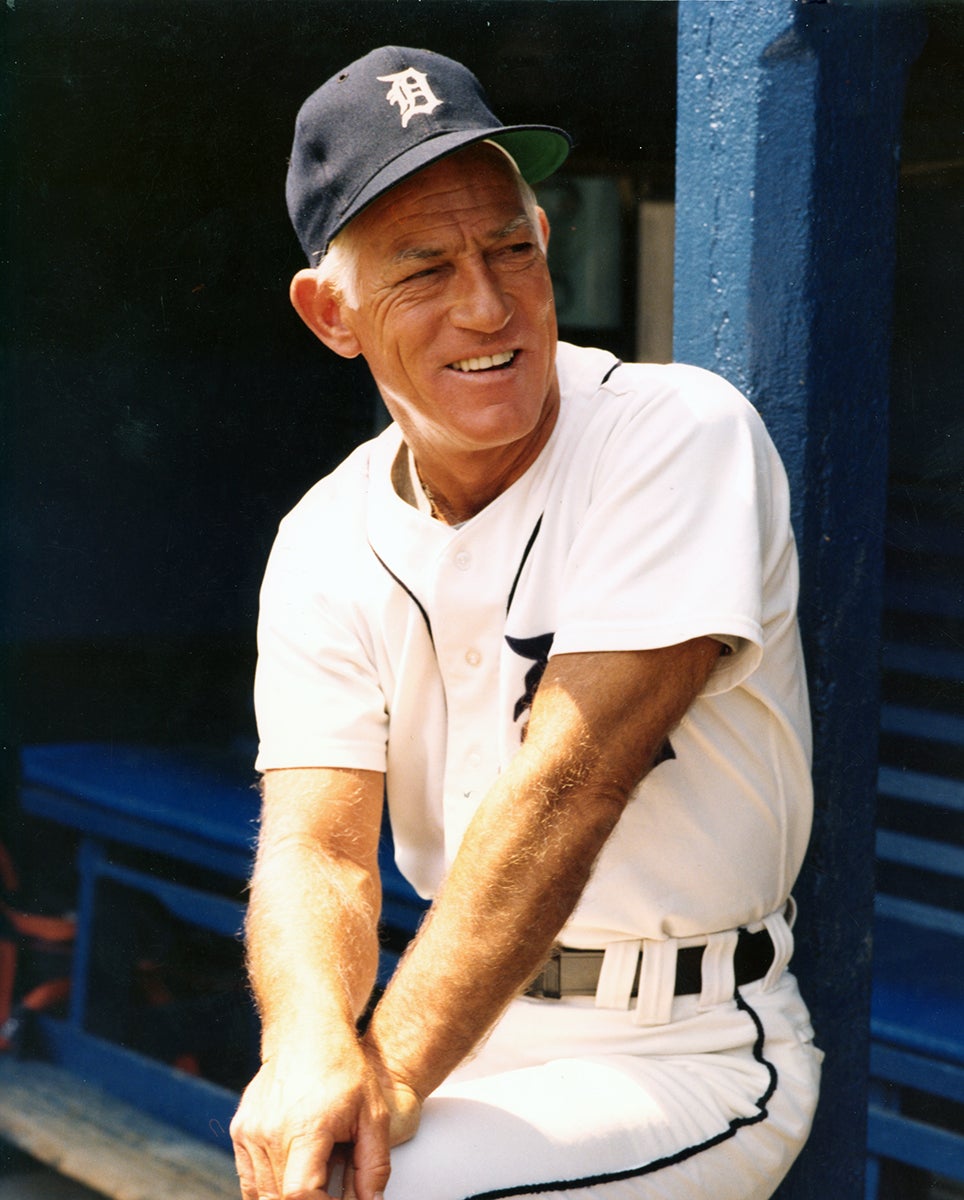 Sparky Anderson in dugout