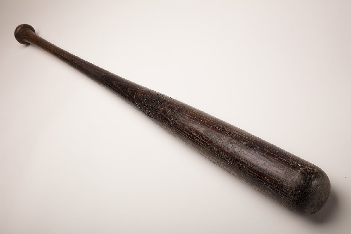 Bat used by Jim Dwyer to hit grand slam on August 6, 1986