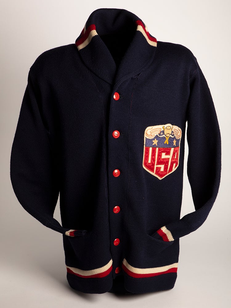 Front of Alex Metti 1935 All American Tour Sweater