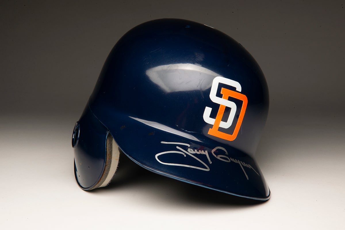 Tony Gwynn 3,000th hit helmet