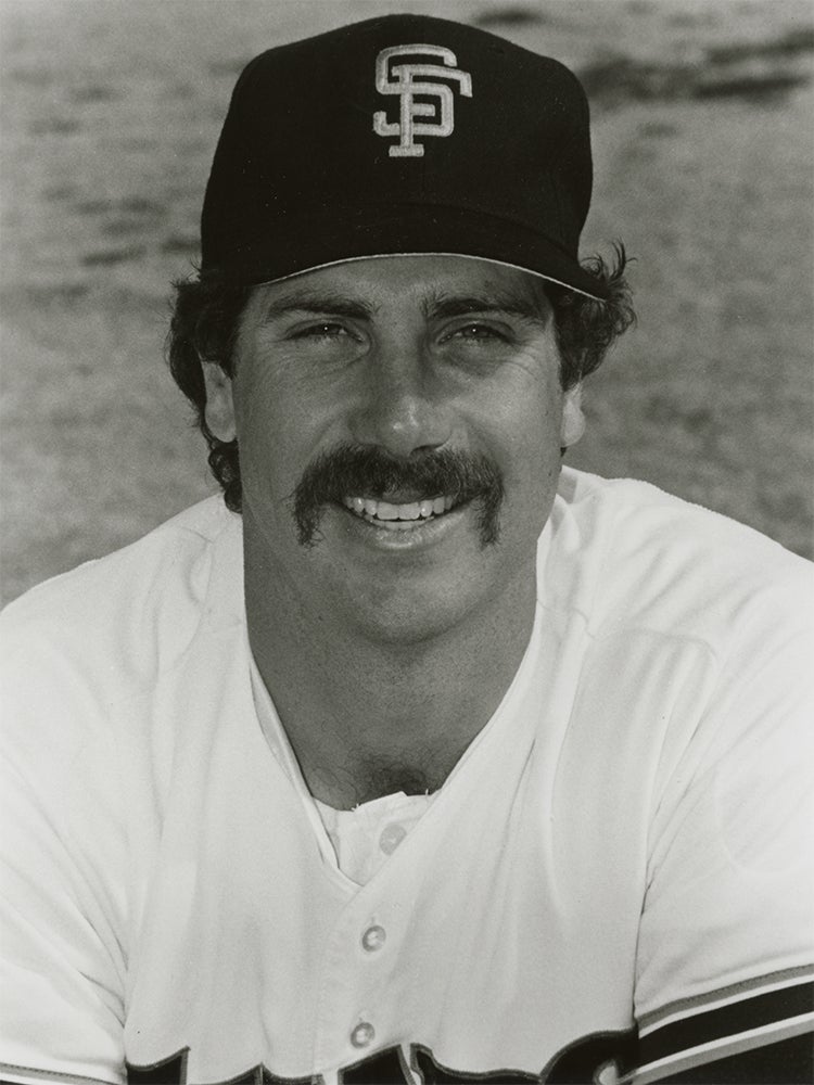 Head and shoulders portrait of Jim Gott in Giants uniform