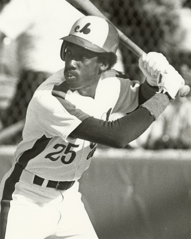 Rowland Office bats for Expos
