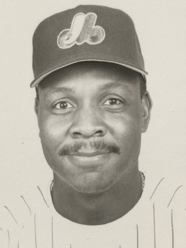 Head and shoulders of Randy Milligan in Expos uniform