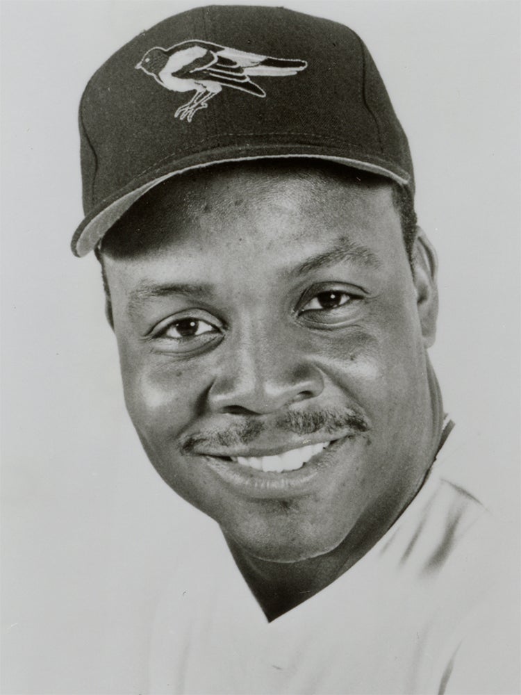 Head and shoulders of Randy Milligan in Orioles uniform
