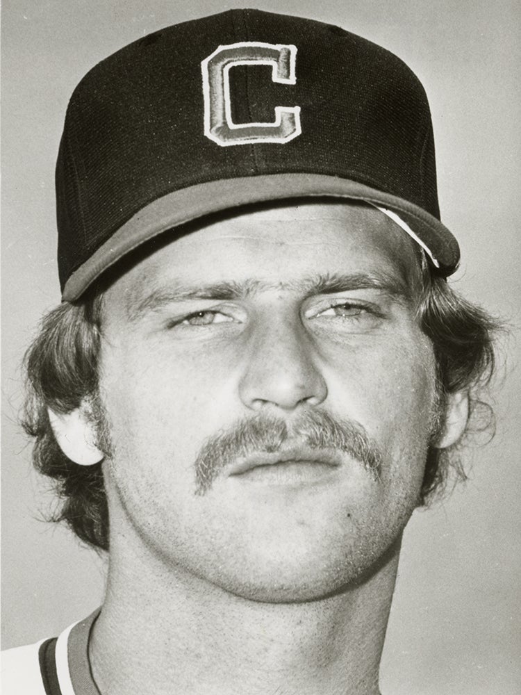 Head and shoulders portrait of Larry Andersen in Cleveland uniform