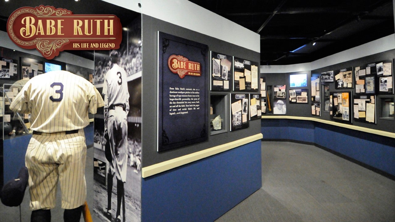 Babe Ruth: His Life and Legend exhibit entry.