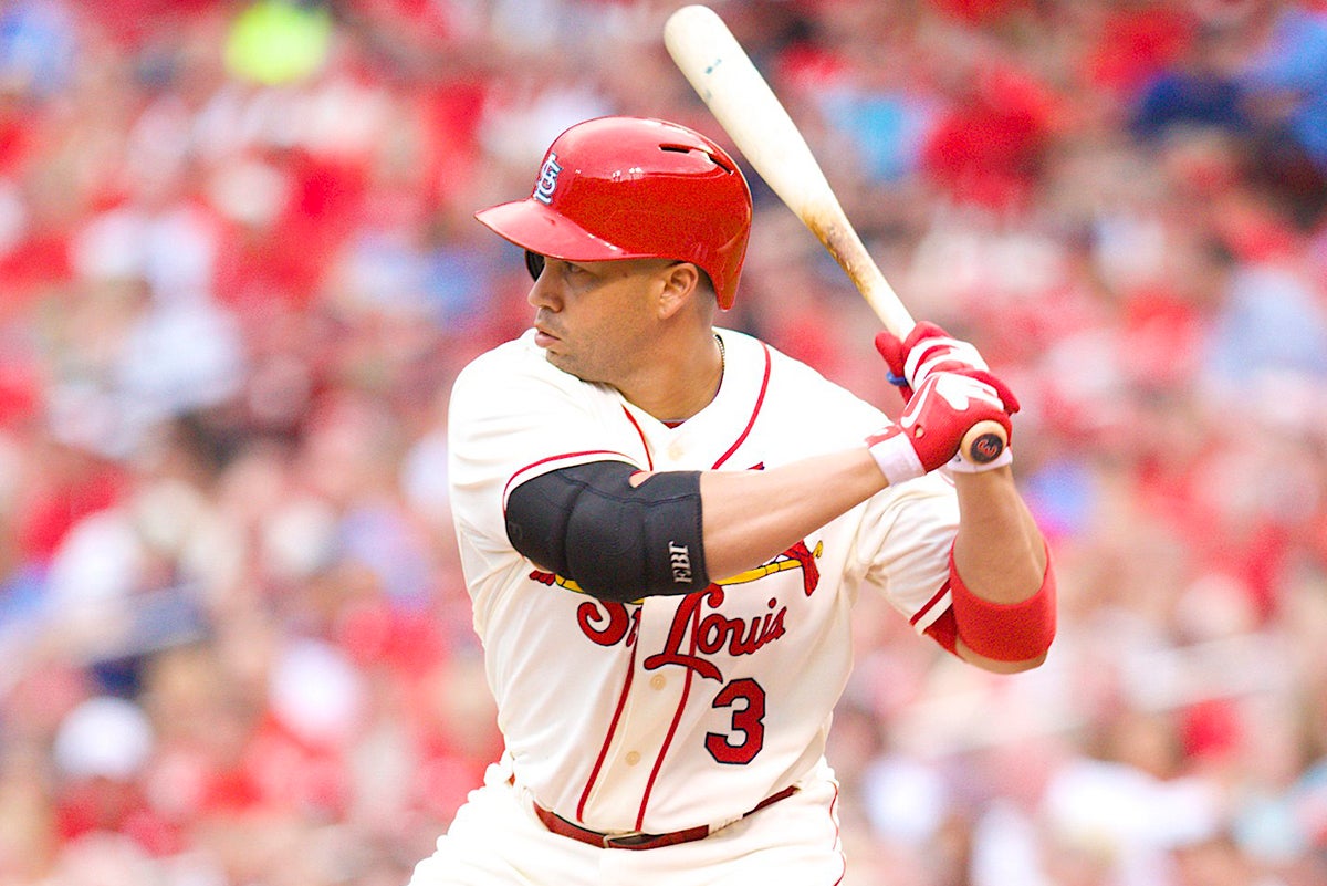 Carlos Beltrán bats for Cardinals