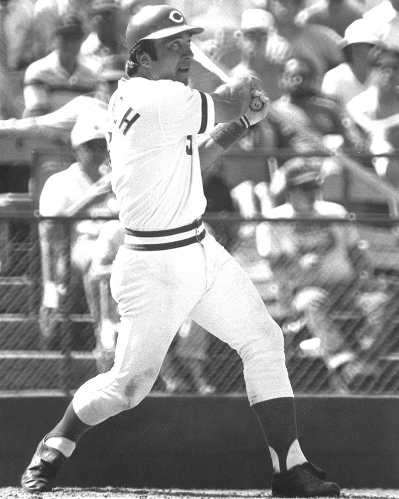 Johnny Bench bats for Reds