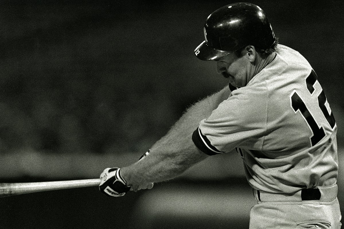 Wade Boggs bats for Yankees