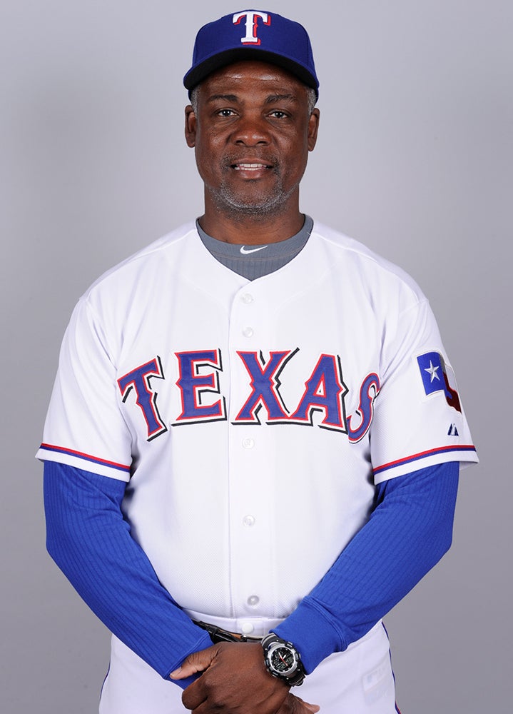 Thad Bosley in Rangers uniform