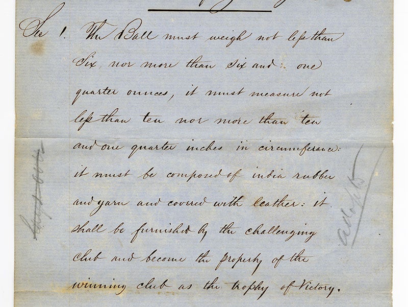 Laws of Base Ball page 1 section 1