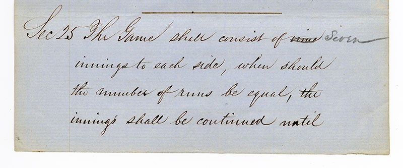 Laws of Base Ball page 10 section 25