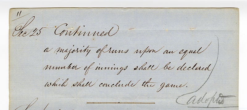 Laws of Base Ball page 11 section 25