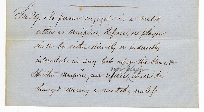Laws of Base Ball page 12 section 29