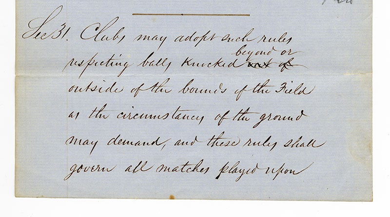 Laws of Base Ball page 13 section 31