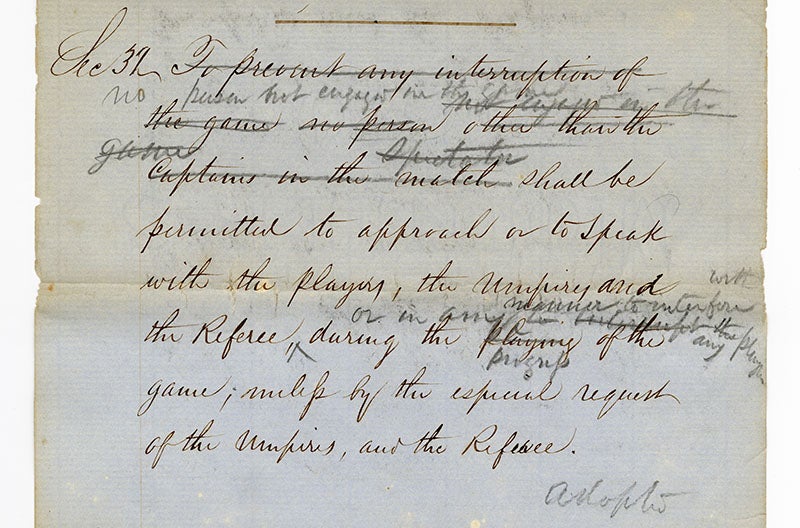 Laws of Base Ball page 14 section 32