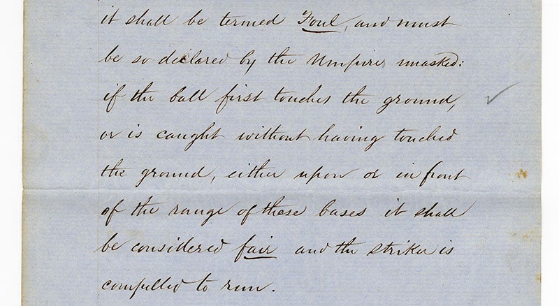 Laws of Base Ball page 5 section 8