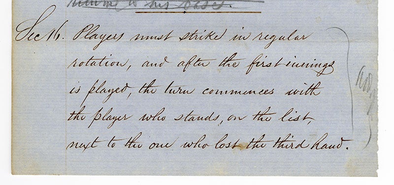 Laws of Base Ball page 7 section 16