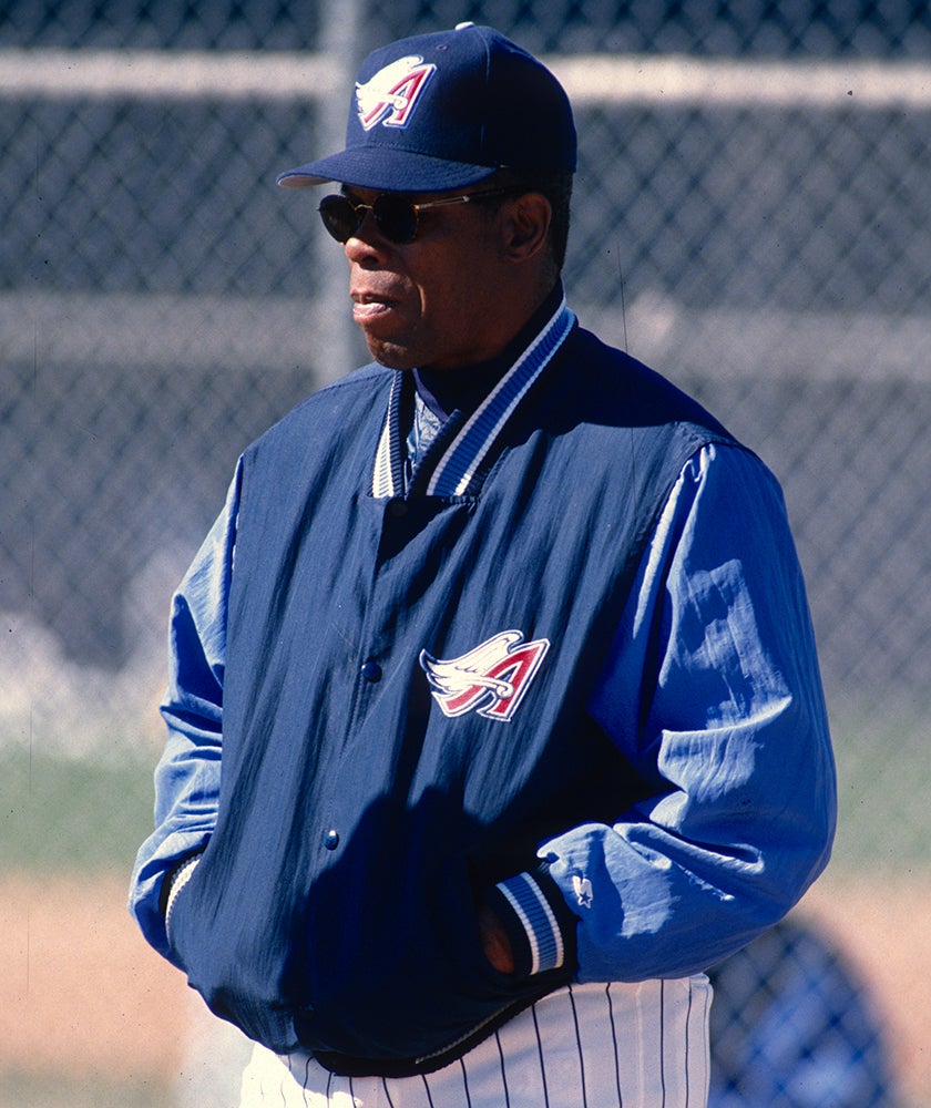 Rod Carew in Angels jacket