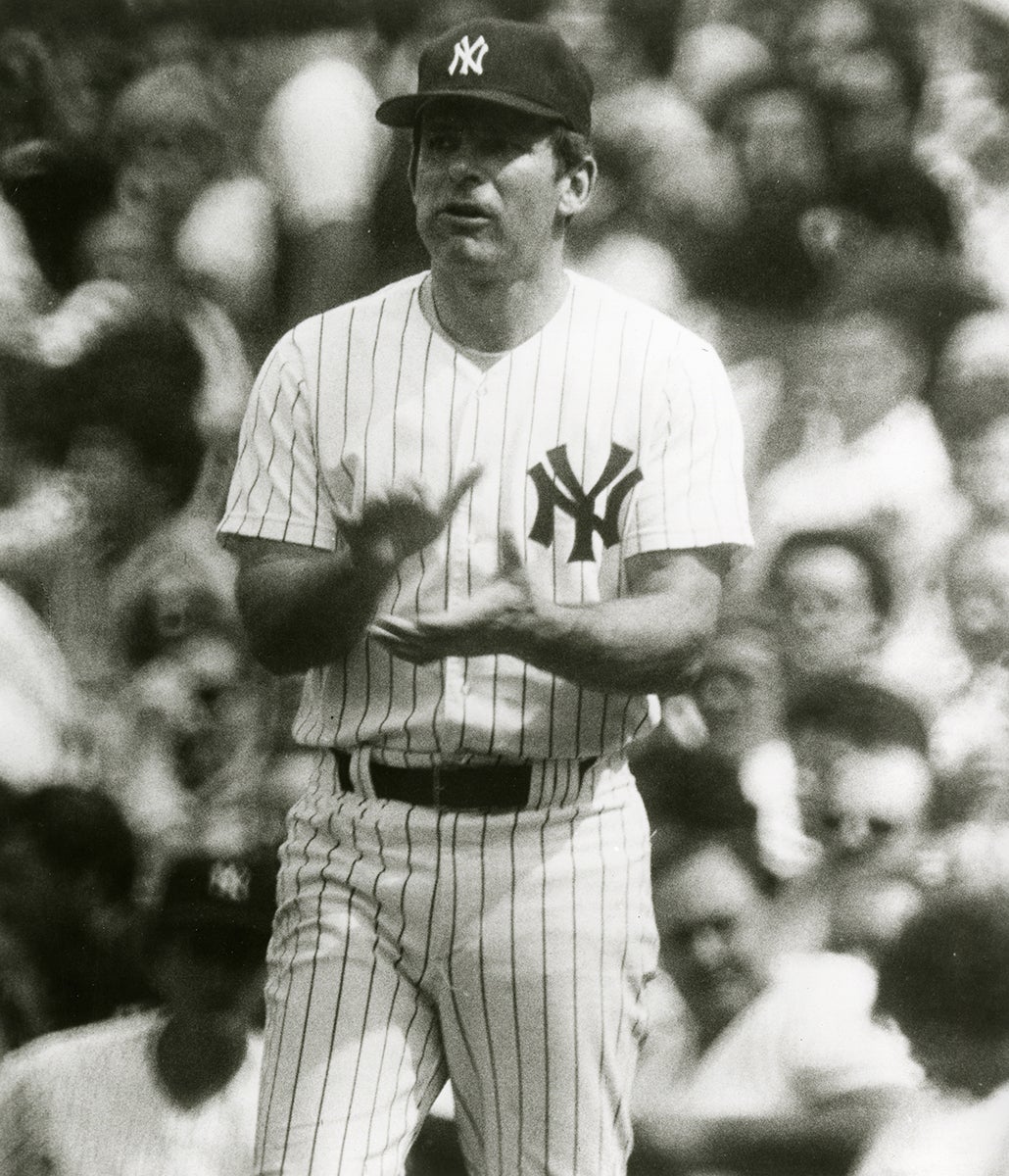 Bobby Cox in Yankees uniform