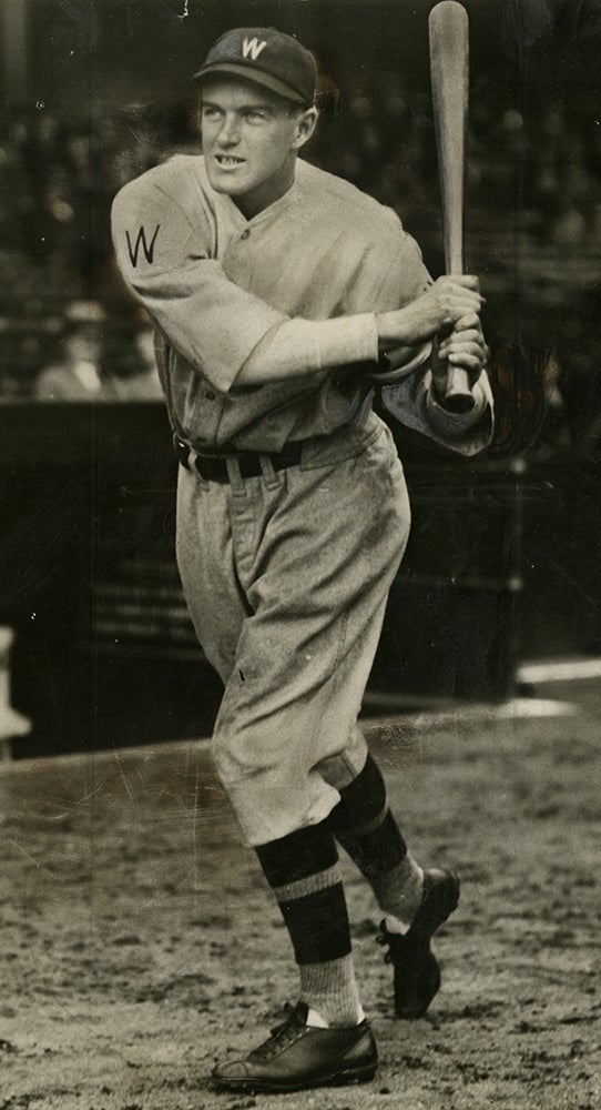 Batting portrait of Joe Cronin
