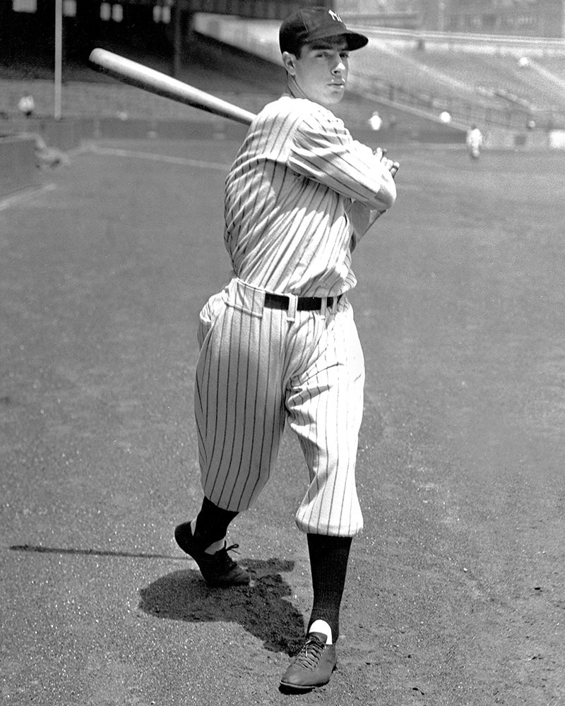 Joe DiMaggio batting portrait