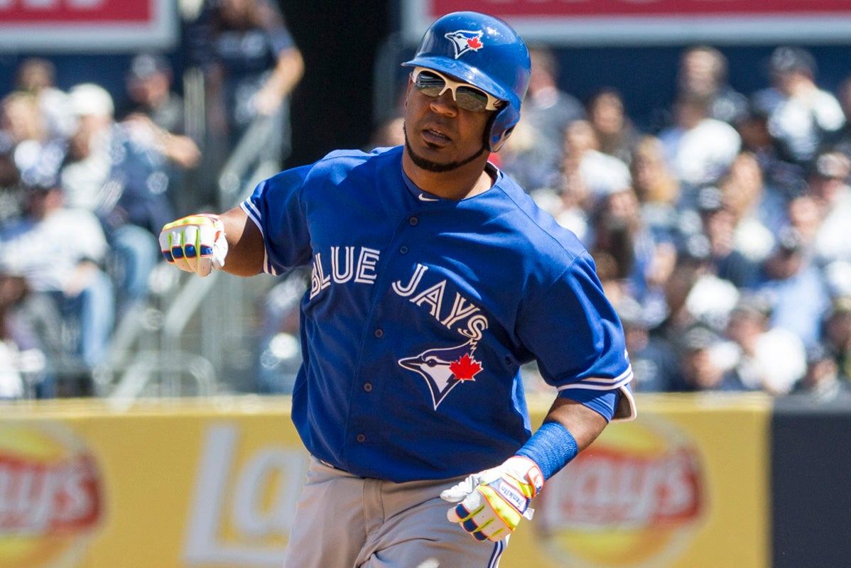 Edwin Encarnación in Blue Jays uniform